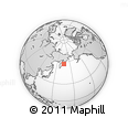 Outline Map of the Area around 57° 3' 8" N, 165° 49' 29" E, rectangular outline