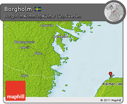 Physical 3D Map of Borgholm