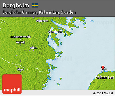 Physical 3D Map of Borgholm