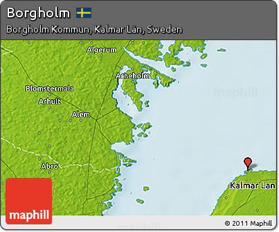 Physical 3D Map of Borgholm