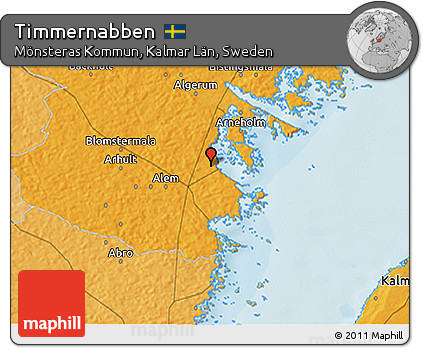 Political 3D Map of Timmernabben
