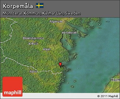 Satellite 3D Map of Korpemåla
