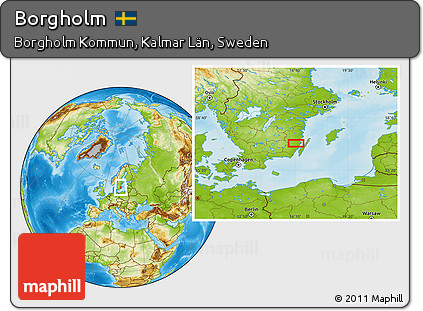 Physical Location Map of Borgholm