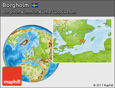 Physical Location Map of Borgholm