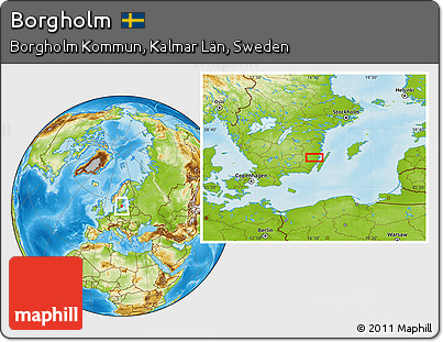 Physical Location Map of Borgholm