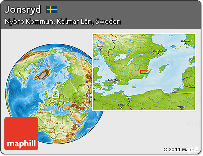 Physical Location Map of Jonsryd