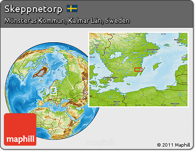 Physical Location Map of Skeppnetorp
