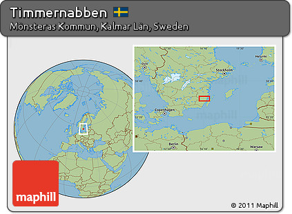 Savanna Style Location Map of Timmernabben