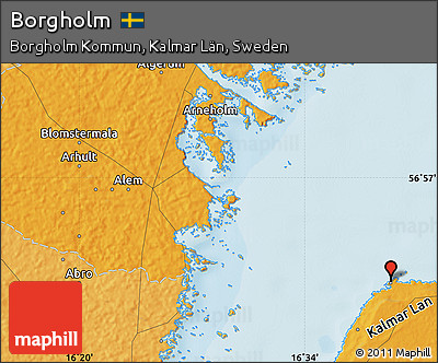 Political Map of Borgholm