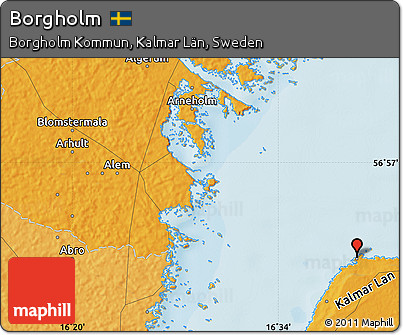 Political Map of Borgholm