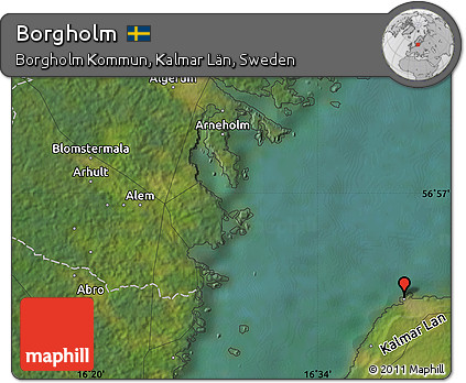 Satellite Map of Borgholm
