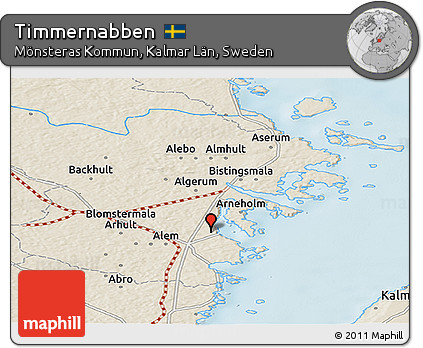Shaded Relief Panoramic Map of Timmernabben
