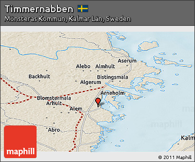 Shaded Relief Panoramic Map of Timmernabben