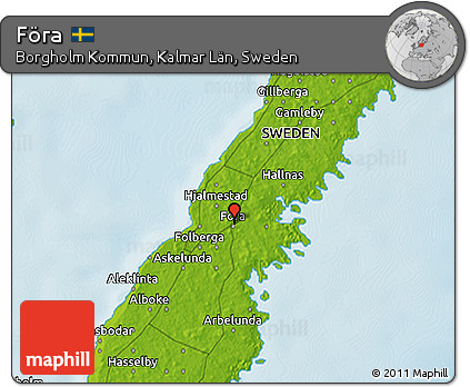 Physical 3D Map of Föra