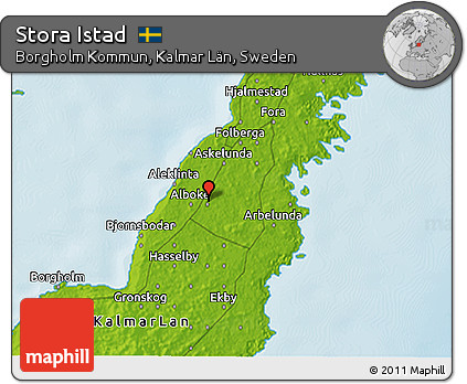 Physical 3D Map of Stora Istad