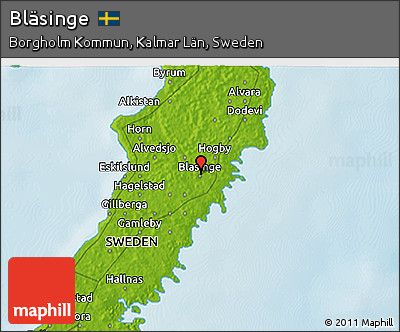 Physical 3D Map of Bläsinge