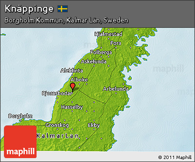 Physical 3D Map of Knäppinge