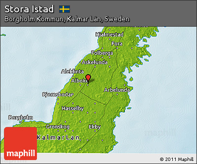 Physical 3D Map of Stora Istad