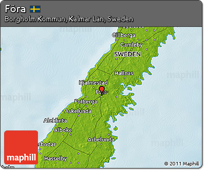 Physical 3D Map of Föra