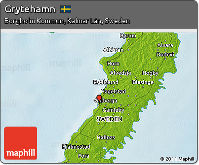 Physical 3D Map of Grytehamn