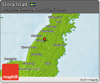 Physical 3D Map of Stora Istad