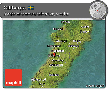 Satellite 3D Map of Gillberga