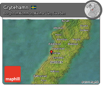 Satellite 3D Map of Grytehamn