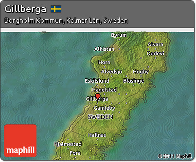 Satellite 3D Map of Gillberga