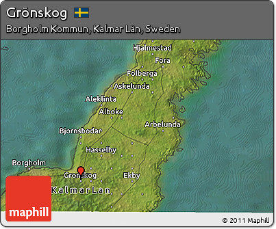 Satellite 3D Map of Grönskog