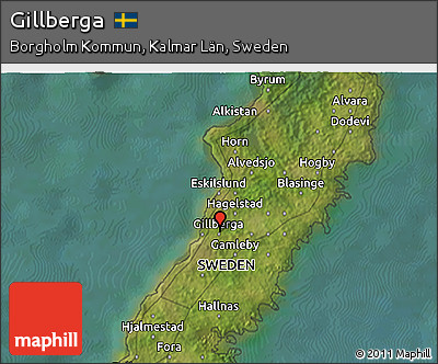 Satellite 3D Map of Gillberga