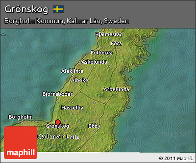 Satellite 3D Map of Grönskog