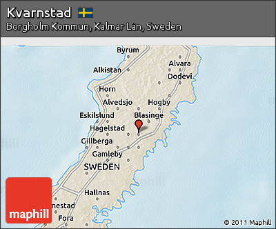 Shaded Relief 3D Map of Kvarnstad
