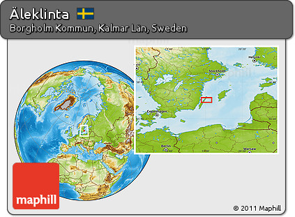 Physical Location Map of Äleklinta