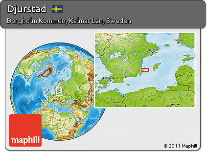 Physical Location Map of Djurstad
