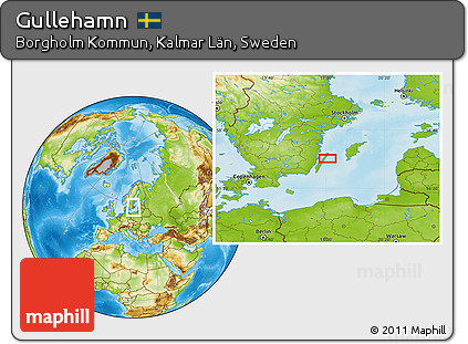 Physical Location Map of Gullehamn