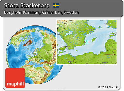 Physical Location Map of Stora Stacketorp