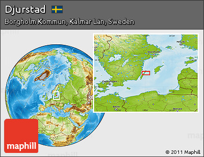Physical Location Map of Djurstad