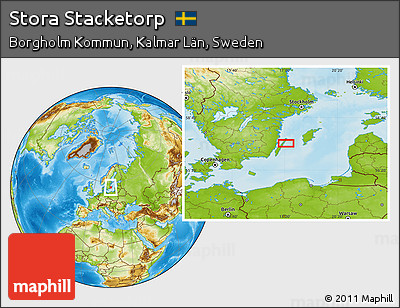 Physical Location Map of Stora Stacketorp