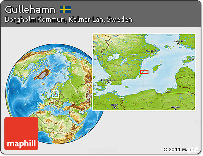 Physical Location Map of Gullehamn