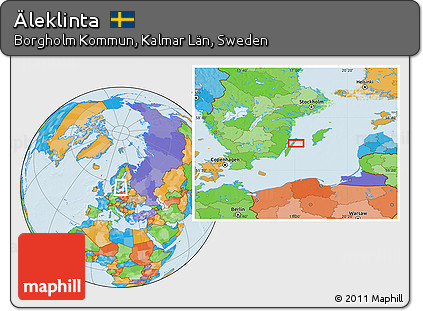 Political Location Map of Äleklinta