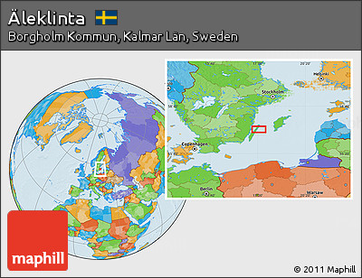 Political Location Map of Äleklinta