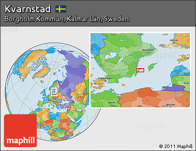 Political Location Map of Kvarnstad