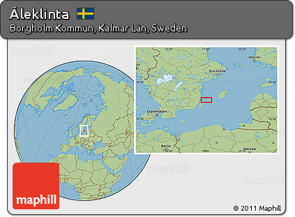 Savanna Style Location Map of Äleklinta