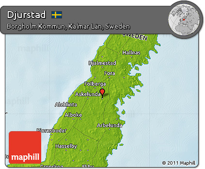Physical Map of Djurstad