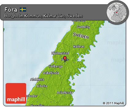 Physical Map of Föra