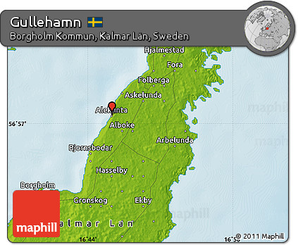 Physical Map of Gullehamn