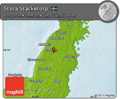 Physical Map of Stora Stacketorp