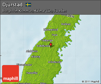 Physical Map of Djurstad