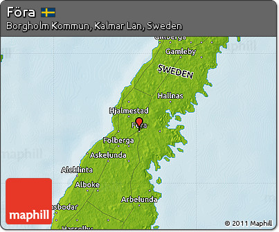 Physical Map of Föra