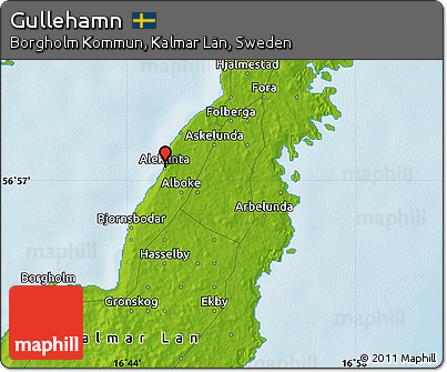 Physical Map of Gullehamn